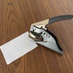 POCKET SEAL (1-2 DAYS  PRODUCTION) SHINY GRAY Dryseal/Embosser(MANUAL OR MACHINE ENGRAVE)