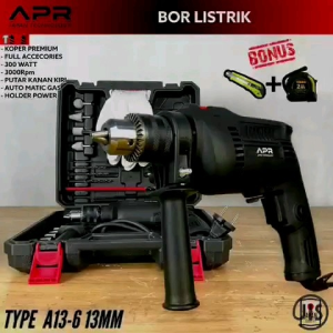 JHTeknik APR AP08 PRO Mesin Bor Listrik 13mm Keyless/Bor Impact Drill 13mm 3 Mode KayuBesiBeton APR AP08 PRO 100% ORIGINAL