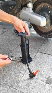 Bơm Xe Đạp Bơm Xe Máy Bơm Bóng Bơm Đa Năng Cầm Tay Bơm Áp Suất Cao Nhỏ Gọn Dễ Dàng Mang Theo