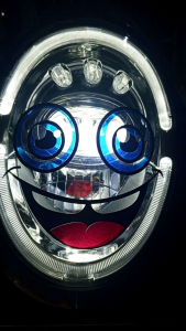 stiker cutting sticker variasi lampu depan lucu semua motor scoopy