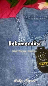 Sixty Project - Jaket Vintage Oversize Wanita LD 120cm kekinian