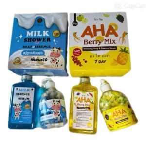 WHITENING SET BODY WASH SOAP AND ESSENCE SERUM 500ml