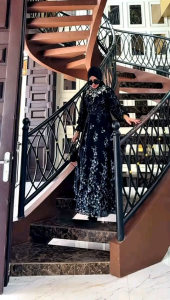 ZIFA FASHION || COD || TIARA DRESS SET HIJAB BY ASOPUROH || GAMIS BAHAN FULL KATUN BORDIR SIAP KIRIM || DRESS PESTA KONDANGAN PAYET MEWAH ELEGAN || LD 110 PB 140CM || GAMIS MODIS LEBARAN 2026 || *ST