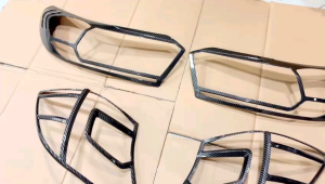 Paket Garnish Depan Belakang All New Brio 2018-2022 Carbon Glossy