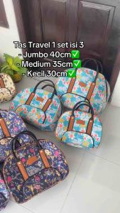 Tas Pakaian Travel 1 Set (isi 3) Tas Serbaguna Jinjing Tas Beranak