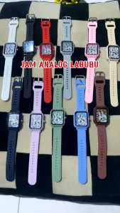 Abbasy Watch D45: Jam Tangan Anak Labubu Analoq Quartz Cowok Cewek Strap Rubber