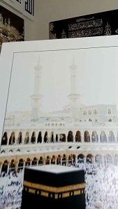 Hiasan Dinding Islami Kabah/Mekkah Ukuran 40x60