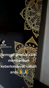 Hiasan Dinding Islami Kaligrafi Ayat Seribu Dinar Ukuran 40x80 cm