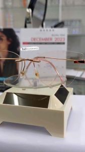 แว่นตาไร้ขอบ+เลนส์AUTO Pink 0900