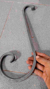 Ornamen Nako Tempa Motif S 30cm Besi Nako 12 ( 10mm ) | Nako Tempa Letter S 30cm