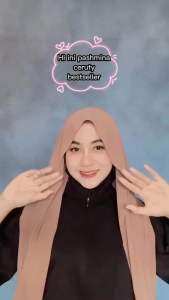 Kerudung Jilbab Hijab Pashmina Ceruty Babydoll 180cm Tepi Jahit Premium