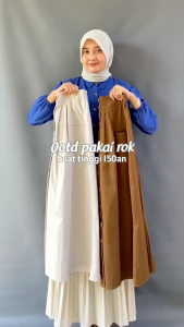 Rok Nuna Skirt Katun Twill Combat // Rok Vareasi Kancing Depan