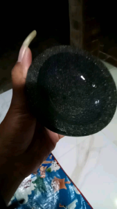 Cobek batu asli 10cm cobek mini wadah sambal cobek saja