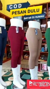 Celana Legging Dewasa 3/4: Bahan Spandek Balon & Ukuran L & XXL