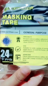 LAKBAN KERTAS. MASKING TAPE 24mm 1\"