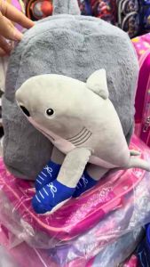 Tralalero Tralala 11 inches Cotton Backpack for Kids with Adorable Shark Design