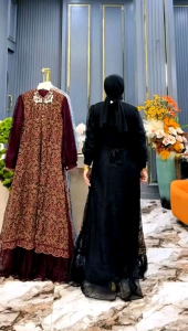 ZIFA FASHION || COD || AMARA DRESS VOL 2 BY ASOPUROH || GAMIS SET ORGANZA BORDIR MIX BRUKAT MALIKA AKSEN PAYET SWAROVSKI MEWAH || LD 110CM PB 140CM SIAP KIRIM || DRESS SET GAMIS PESTA KONDANGAN POPULER BESTSELLER REALPIC || *ST