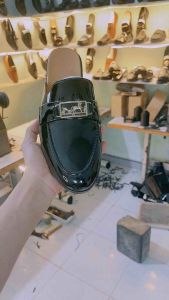 giày sục mác ngựa vàng giày dự tiệc nam da sít Hàng kĩ mã G10 đặt lùi 1 size