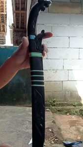 Golok Sembelih Barlen Macan Simpay Hitam / Golok Baja 40cm / Golok Serbaguna Ukir