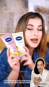 Vaseline Healthy Gluta-Hya Serum Flawless Dewy 330ml Hyaluron Body Lotion Gluta Bright 330 ml