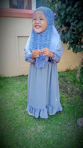 Aindri Setelan gamis anak bahan ceruty mix valvet usia 2-3 tahun terbaru 2023