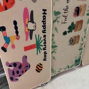 พรมเช็ดเท้ายางพาราแผ่นยาว40x120cmกันลื่น100%ซับน้ำดีมาก