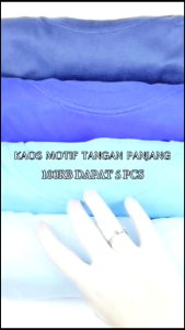 TEBAL PAKET 100RIBU 5 KAOS MOTIF LENGKUNG COTTON POLY24S SIZE M L XL XXL