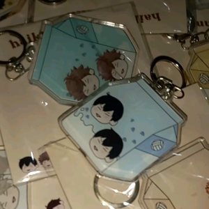 Gantungan Kunci Haikyuu: Keychain Milk Oikawa Sugawara