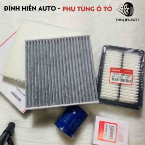 Combo 3 lọc Honda City (2021 ~ 2023): Lọc gió động cơ + lọc điều hoà + lọc nhớt (172205R0008| TF0G01/TF0G01| RTA003)