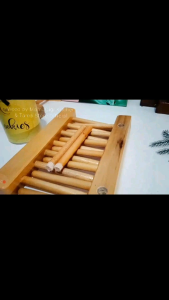 Rak Multifungsi Kayu: Rak Buku & Rak Piring Wooden Dish Rack