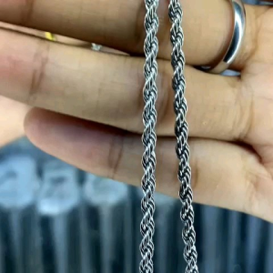 KALUNG TITANIUM MODEL TAMBANG SILVER TERBARU DAN TERKECE