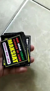 STIKER KATA KATA ISI 21 PCS BAHAN VYNIL(ANTI AIR)