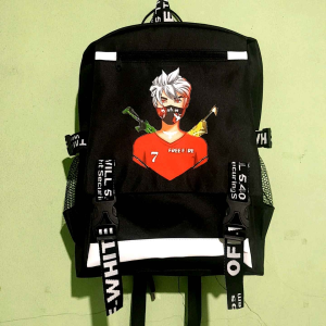 Tas Ransel Anak Sekolah Free Fire89 Terbaru Cewe/Cowo Sablon DTF Premium Untuk Anak Smp Sd Tk Paud
