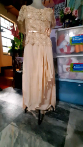 mom of the bride or groom or primary sponsors gown