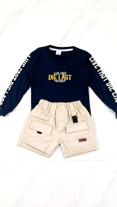 Baju Kaos Distro Anak Laki-laki Lengan Panjang Motif Motor Usia 1-12Tahun