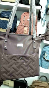 Tote bag tas bahu model terbaru bahan nylon halus tebal waterproof Anti air elegan fashion