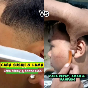 Razor Lengkung Motif Ular Cincin untuk Barber Salon & Pangkas Rambut