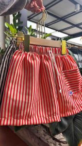 CM กางเกงขาสั้นเด็ก แบบลายริ้ว ไซส์ 1-6 ปี ใส่ได้ทั้งเด็กหญิงและเด็กชาย เอวยางยืด แฟชั่นเด็ก [พร้อมส่ง]