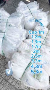 [Cả bành dài 45m] Cao 53m -43m- 33m25m22m.. Lưới cước trắng dày 06li Làm vèo Làm rào chắn