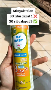 My Baby Minyak Telon Plus Eucalyptus 8 Jam 150 ML Mybaby Anti Nyamuk 8 jam Minyak Telon