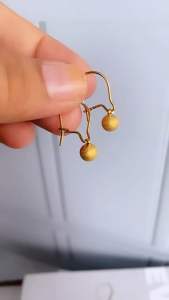 Anting Jepit Bulat Ukir Pasir & Desain Unik