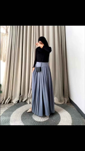 NAFISHA Kulot Crinkle Mayung Lebar || Kulot Palazzo Wide Pant