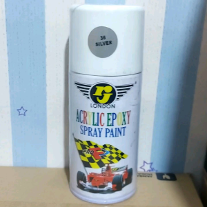 Pilok Pylok Cat Semprot RJ 300cc SILVER (36) Cat Semprot Spray Paint