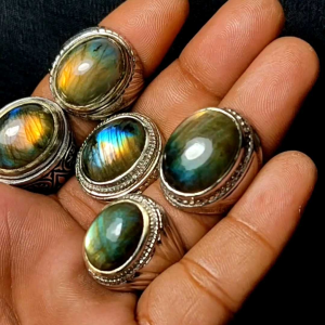 Batu Labrador Super Full Klep Natural 100% & Batu Labrador Ring Alpaka Super