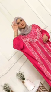 Kaftan Isyana Rayon Super Busui Motif Batik Nyaman Panjang Tebal Wanita Dress Panjang Jumbo Terbaru