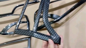 Paket Garnish Depan Belakang All New Fortuner 2016-2019 Carbon Glossy