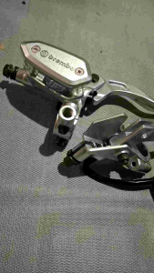 TERMURAH HANDEL MASTER REM OVAL AQUARIUM BR3MB0 14mm set sepasang kiri kanan bisa semua motor