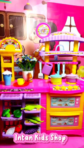MAINAN ANAK EDUKASI MASAK MASAKAN RAJA KOKI 957 B/O KITCHEN SET MEJA DAPUR 15 PCS LAMPU SUARA