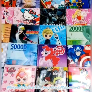 DOMPET ANAK KARAKTER KARTUN LAKI LAKI PEREMPUAN / DOMPET LIPAT MOTIF UANG / DOMPET LIPAT ANAK KARAKTER LUCU / DOMPET LIPAT 7 RUANG / DOMPET LEBARAN ANAK / DOMPET ANAK UNIK / DLA 8365
