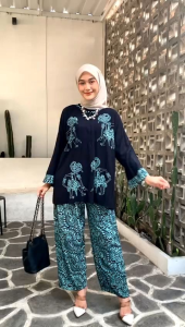 Ruang Setelan - Banawati Set Rayon Premium Motif Etnik Nusantara